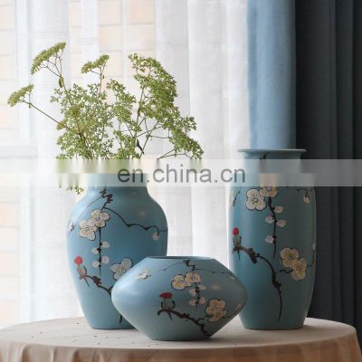 artificial flower ceramic decorationmodern european style ceramic vases flower