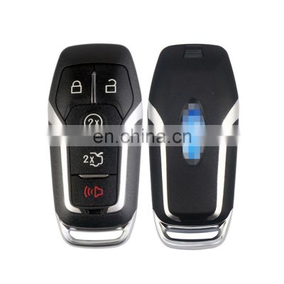 Keyless Entry 5 Buttons Remote Smart Key Case Shell Fob for Ford Fusion Mustang Explorer Lincoln MKZ MKC 2013-2017 Auto Key