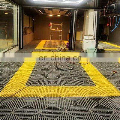 CH Excellent Quality Elastic Vented Non-Toxic Eco-Friendly Anti-Slip Oil Resistant 45*45*4cm Garage Floor Tiles