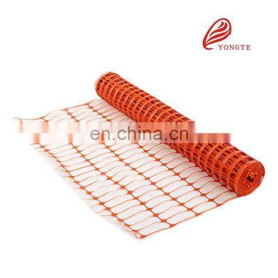 Colored plastic safety fence for European standard construction and roadway