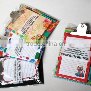 China Supplier cardboard file bags/ clipboard for promotion, flat and smooth cardboard Clipboards for hotel use