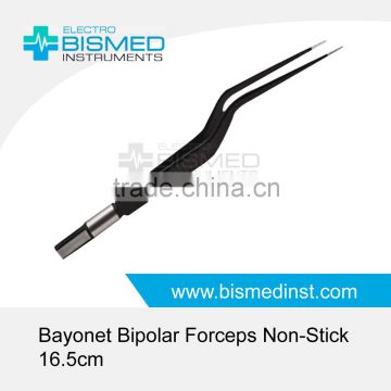 Bayonet Bipolar Forceps Non-Stick 16.5cm