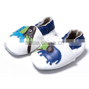 Wholesale toddler soft sole shoes moccasins leather shoes for infant cute elephant