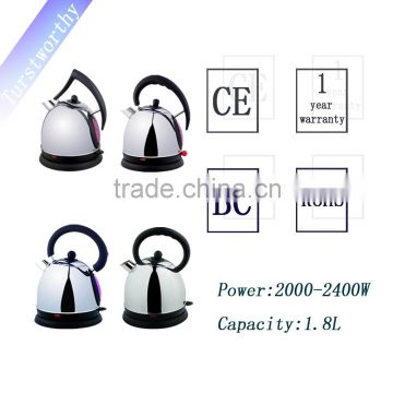Low price hotel use /household and efficient stainless steel mini electric water kettle