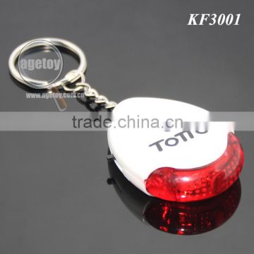 Promotional High Quality Anti-Lost Finder Sensor Alarm Whistle LED Light Electric Keychain Keyfinder