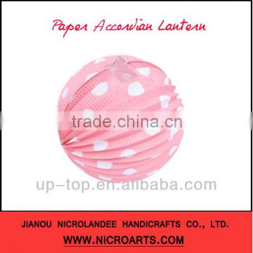 ***HOT*** Round Paper Accordion Lantern For Party & Wdding Deco.