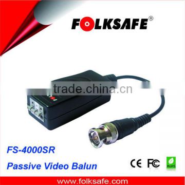 Ground Loop Isolated Video Balun, Push pin terminal connection, Folksafe FS-4000SR