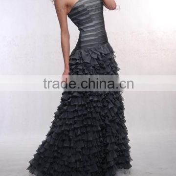 100% silk chiffion dress, Yarn Dyed Silk chiffion fashion evening dress, ladies' silk dress