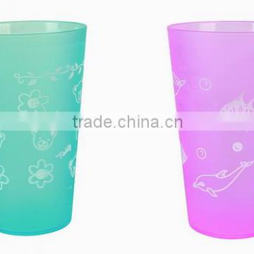 translucent plastic coffee cup