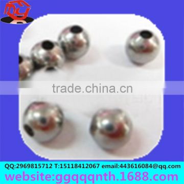Solid hollow punch through drilled hole stainless steel alloy tin Copper iron embryo round bead
