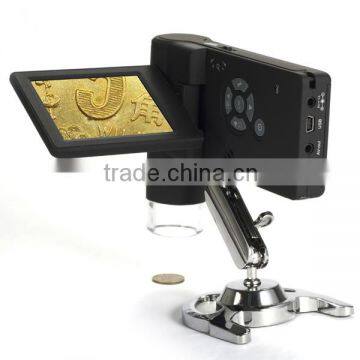 High quality 5M 1000x handheld Digital biological microscope with 3.0 inch lcd screen