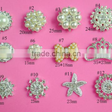 Hot selling factory price mix style rhinestone button in stock (Z-2)