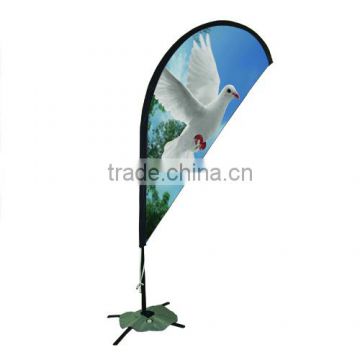 feather flag pole 3m with iron x base