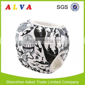 Alva New Pattern of Swim Diapers High Quality Washable Baby Swimming Diapers
