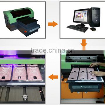 a4 small format digital flatbed uv printer with high quality printing machine