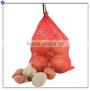 Knitted Tubular PP mesh leno bag for vegetable and fruit at lower price in Guangzhou
