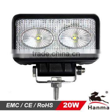 20W working lights for agricultural machinery,mining, CE, RoHS, IP67 approved