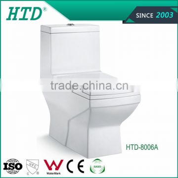 HTD-8006A Foto promotional sanitary ware bathroom ceramic one piece toilet bowl prices alibaba china supplier
