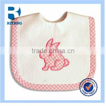 Custom soft flannel baby bibs with Embroidery logo