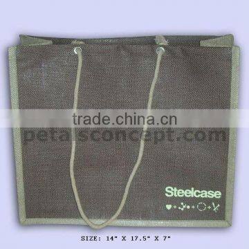 Jute advertising shopping bag