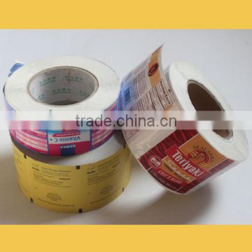 Custom self adhesive roll printed label sticker