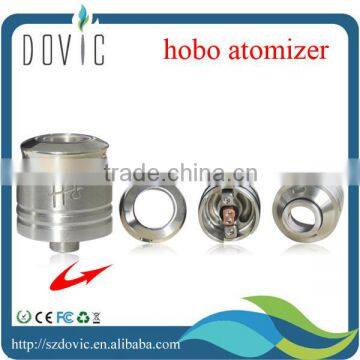 Ss/balck hobo rda hobo atomizer with red copper positive post