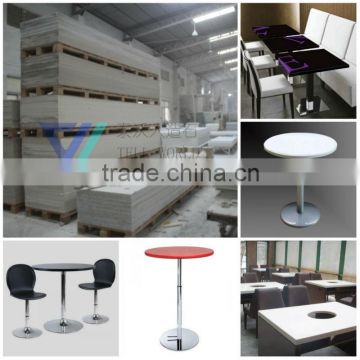 double sided adhesive acrylic sheet design for restaurant furniture