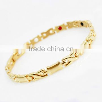 Female Golden Pain Relief Titanium Bracelet