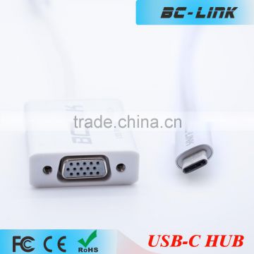 BC-LINK USB-C to VGA adapter cable