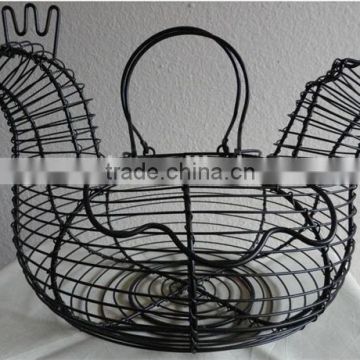 Wholesale Wire Chicken Shape Egg Basket