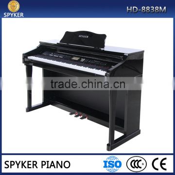 HUANGMA/SPYKER HD-8838M 2015 best sales instrument digital upright piano