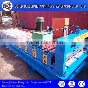 DC 1000 roofing sheet color steel roll forming manufacturer tile roll forming machine