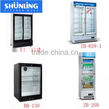 Vertical showcase beverage cooler supermarket display freezer