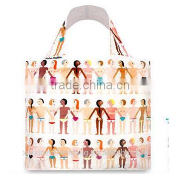 wholesale polyester fashion foldable reusable shopping bags