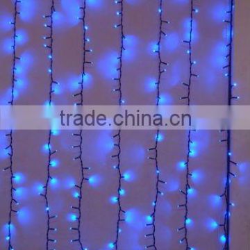 LED Curtain light-BLUE-clear wire