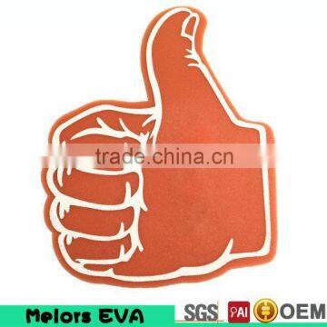 Melors Popular Giant Cheering EVA/cheerleading product eva giant hand foam,Race cheer eva foam hand