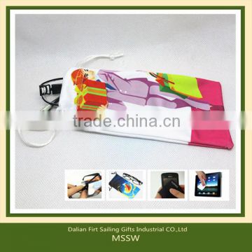 Custom design microfiber glasses pouch