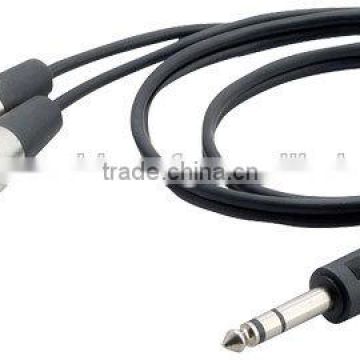 3 Ft 1/4'' Stereo Male To 1 XLR Male And XLR Female Y-Cable