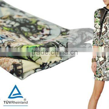 Vivid Printed Cotton Fabric Digital Fabric Printing for Dress