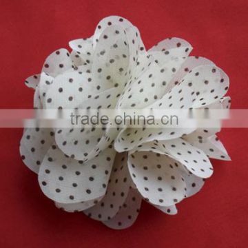 Hot sale White Organza Cloth Flower