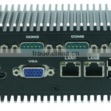 Atom N2800 dual core fanless computer Embedded industrial mini PC DC Power