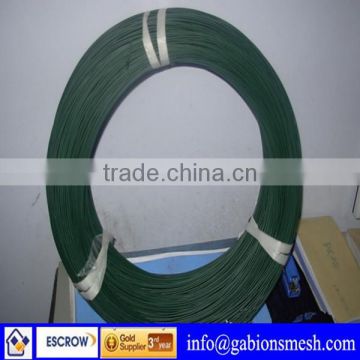 Green pvc coated wire with high quality,low price,China professional factory