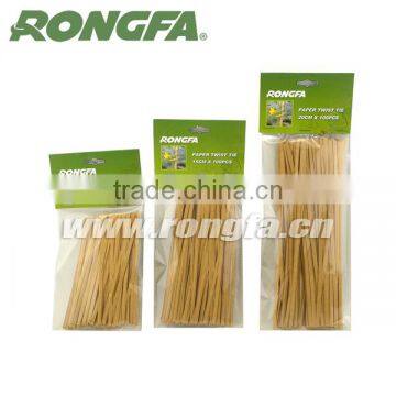 4mm x 25cm agriculture use kraft paper twist ties in bag