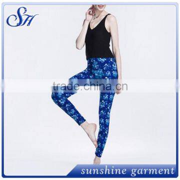 Blue Print Leggings 2017 Brushed Legging Classic Casual Leggings