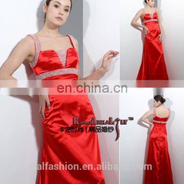 EM8013B floor length classical wedding dress red formal dress