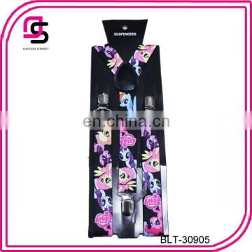 Cartoon printed cheap price suspender fashion suspender