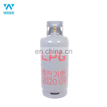 South Korea 20kg cooking lpg gas cylinder for sale empty propane tank household