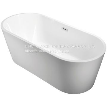 Freestanding White Acrylic Bathroom Bathtub Fashion Style