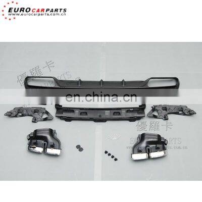 W212 E300 diffuser with end pipes fit for E-CLASS W212 E300 2014-2016 year E63 diffuser PP