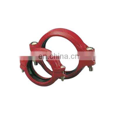 high quality cast iron clamp of pipe clamp with epdm rubber lining